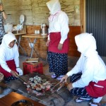 inside the hut