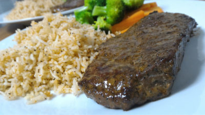 My steak with garlic rice