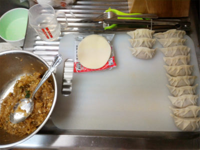 Wraping gyozas is really a fun activity for me ;)