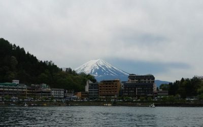 富士山と河口湖（スワンボートからの眺め）