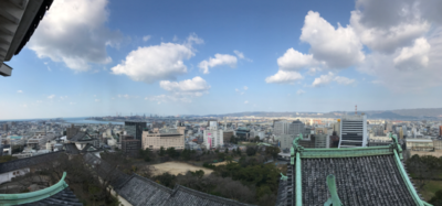 panorama from wakayama castle