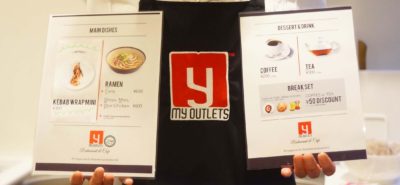 「My Outlets」カフェのメニュー