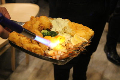 Flamming platters menu. It is flamed!