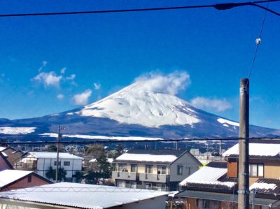 金時亭から見える絶妙な富士山の景色