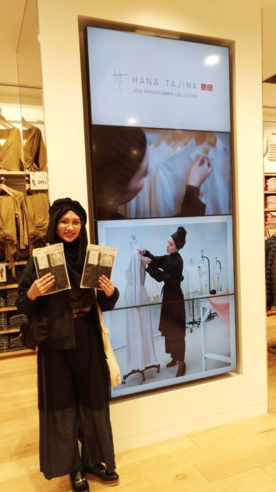 Display of Hana Tajima’s collection in Uniqlo Ginza Store 4F