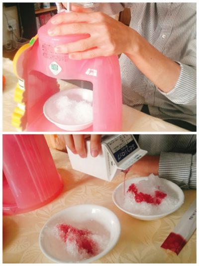 The making of handmade shaved ice. Summer must-do thing